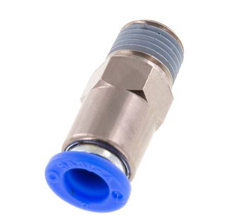 8mm & R1/4'' Regeling-Uit Vernikkeld Messing/PBT Terugslagklep Insteekkoppeling Buitendraad 0.2-10 bar