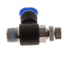 L-stuk Regelventiel 6 mm - R1/8'' Regeling-Uit Messing/PBT