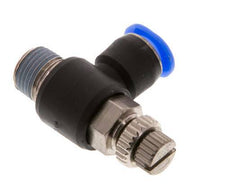 L-stuk Regelventiel 6 mm - R1/8'' Regeling-Uit Messing/PBT