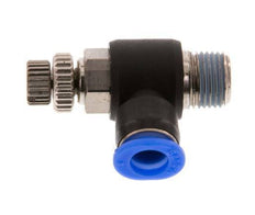 L-stuk Regelventiel 6 mm - R1/8'' Regeling-Uit Messing/PBT