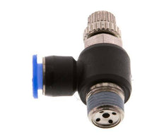 L-stuk Regelventiel 6 mm - R1/8'' Regeling-Uit Messing/PBT