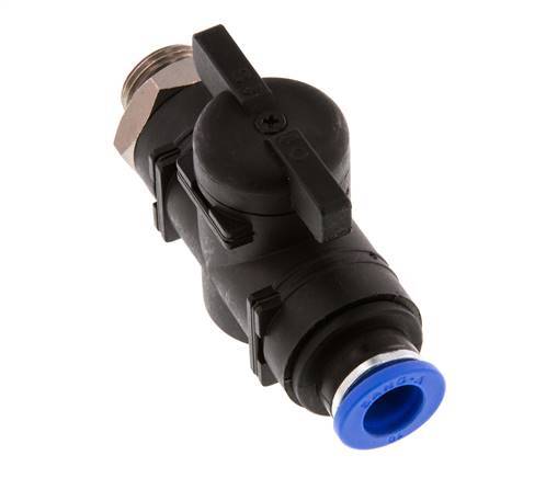 2-Way Straight Ball Valve 10 mm - G3/8'' Plastic/Brass