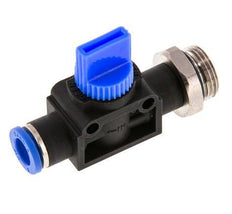 8 mm - G3/8'' Kunststof/Messing 3/2-Weg Handafsluiter Ontluchting aan Buiszijde