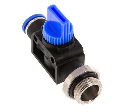 8 mm - G3/8'' Kunststof/Messing 3/2-Weg Handafsluiter Ontluchting aan Buiszijde