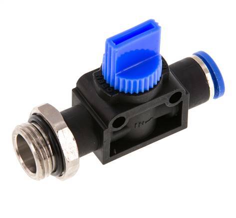 8 mm - G3/8'' Kunststof/Messing 3/2-Weg Handafsluiter Ontluchting aan Buiszijde