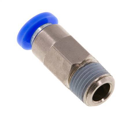 4mm & R1/8'' Zelfsluitende Insteekkoppeling Vernikkeld Messing/PBT Buitendraad 0-10 bar [2 Stuks]