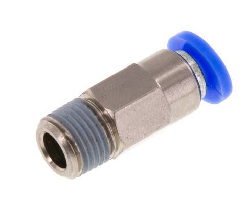 4mm & R1/8'' Zelfsluitende Insteekkoppeling Vernikkeld Messing/PBT Buitendraad 0-10 bar [2 Stuks]