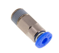 4mm & R1/8'' Zelfsluitende Insteekkoppeling Vernikkeld Messing/PBT Buitendraad 0-10 bar [2 Stuks]