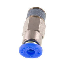 4mm & R1/8'' Zelfsluitende Insteekkoppeling Vernikkeld Messing/PBT Buitendraad 0-10 bar [2 Stuks]