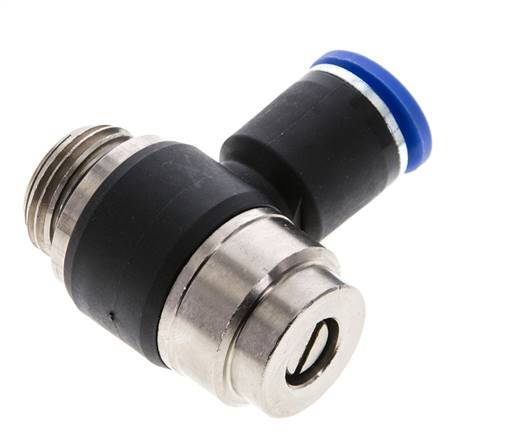 L-stuk Regelventiel 12 mm - G1/2'' Regeling-Uit Messing/Nylon Sleufschroef