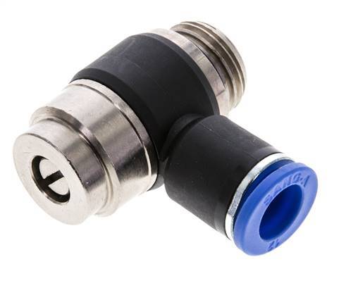 L-stuk Regelventiel 12 mm - G1/2'' Regeling-Uit Messing/Nylon Sleufschroef