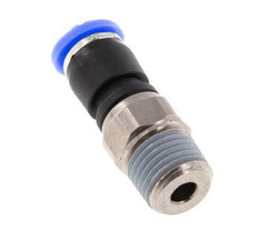6mm & R1/4'' Draaidoorvoer Insteek Buitendraad Vernikkeld Messing/PBT NBR