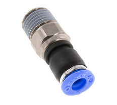 6mm & R1/4'' Draaidoorvoer Insteek Buitendraad Vernikkeld Messing/PBT NBR