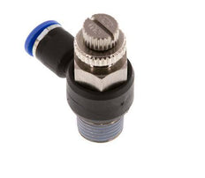 L-stuk Regelventiel 6 mm - R1/4'' Regeling-Uit Messing/Nylon