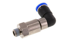 8mm & R1/8'' L-stuk Hoge Snelheid Draaidoorvoer Insteek Buitendraad Vernikkeld Messing/PBT NBR