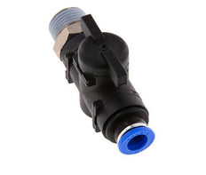 10 mm - R1/2'' Kunststof/Messing rechte 2-Weg Kogelkraan