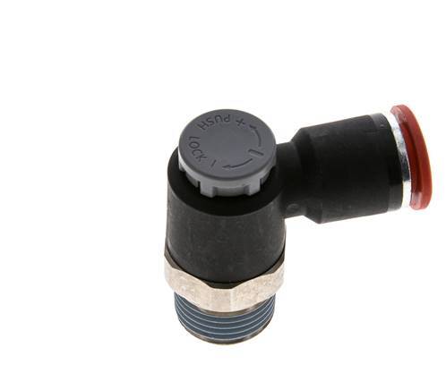 L-stuk Regelventiel 12 mm - R1/2'' Regeling-in Messing/Nylon Borgmoer
