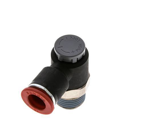L-stuk Regelventiel 12 mm - R1/2'' Regeling-in Messing/Nylon Borgmoer