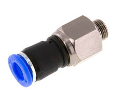 8mm & G1/8'' Swivel Joint Push-In-Male Threads Nickel-Plated Brass/PBT NBR Rotatable