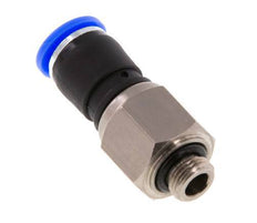 8mm & G1/8'' Draaidoorvoer Insteek Buitendraad Vernikkeld Messing/PBT NBR