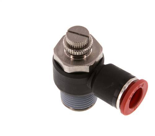L-stuk Regelventiel 12 mm - R1/2'' Regeling-in Messing/Nylon