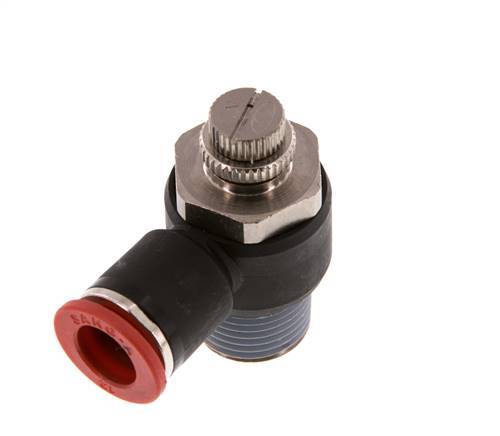 L-stuk Regelventiel 12 mm - R1/2'' Regeling-in Messing/Nylon