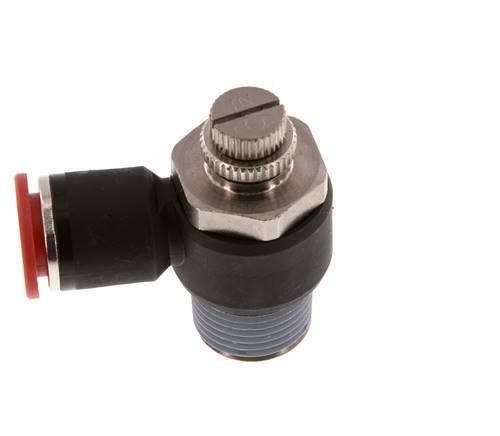 L-stuk Regelventiel 12 mm - R1/2'' Regeling-in Messing/Nylon