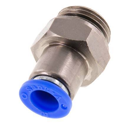 10mm & G1/2'' Zelfsluitende Insteekkoppeling Vernikkeld Messing/PBT Buitendraad 0-10 bar