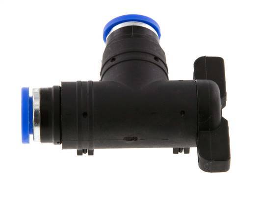 8 mm Kunststof/Messing L-stuk 2-Weg Kogelkraan