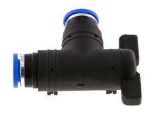 8 mm Kunststof/Messing L-stuk 2-Weg Kogelkraan