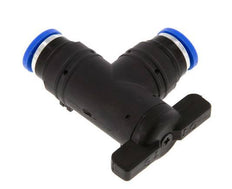 8 mm Kunststof/Messing L-stuk 2-Weg Kogelkraan