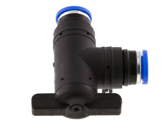 8 mm Kunststof/Messing L-stuk 2-Weg Kogelkraan