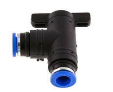 8 mm Kunststof/Messing L-stuk 2-Weg Kogelkraan