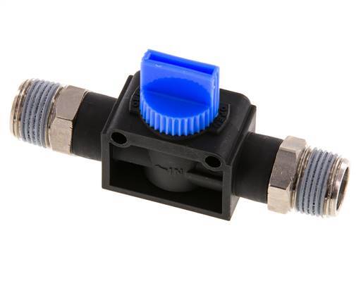R3/8'' Kunststof/Messing 3/2-Weg Handafsluiter
