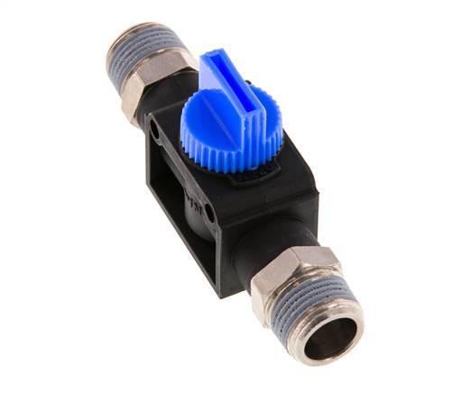 R3/8'' Kunststof/Messing 3/2-Weg Handafsluiter