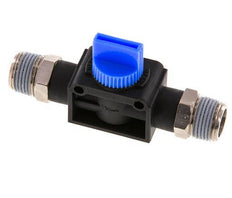 R3/8'' Kunststof/Messing 3/2-Weg Handafsluiter
