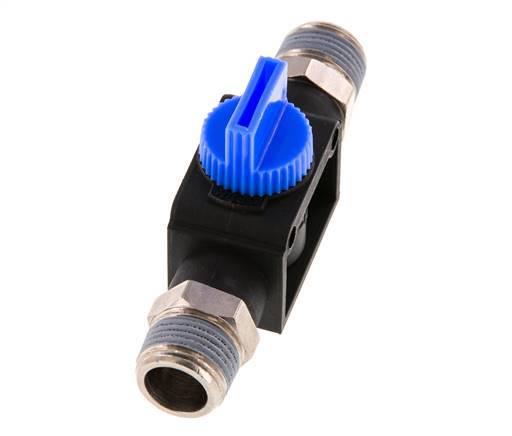 R3/8'' Kunststof/Messing 3/2-Weg Handafsluiter