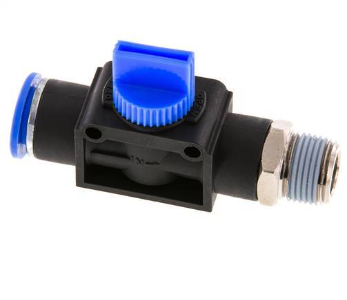 12 mm - R3/8'' Kunststof/Messing 3/2-Weg Handafsluiter Ontluchting aan Draadzijde