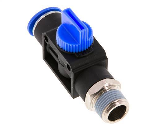 12 mm - R3/8'' Kunststof/Messing 3/2-Weg Handafsluiter Ontluchting aan Draadzijde