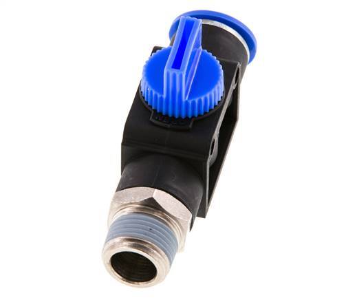 12 mm - R3/8'' Kunststof/Messing 3/2-Weg Handafsluiter Ontluchting aan Draadzijde