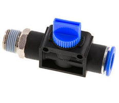 12 mm - R3/8'' Kunststof/Messing 3/2-Weg Handafsluiter Ontluchting aan Draadzijde