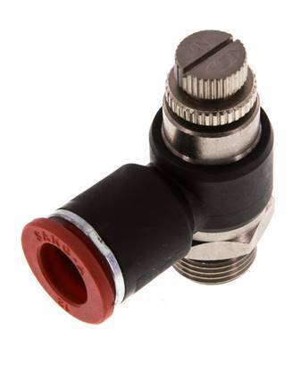 L-stuk Regelventiel 12 mm - G3/8'' Regeling-in Messing/Nylon