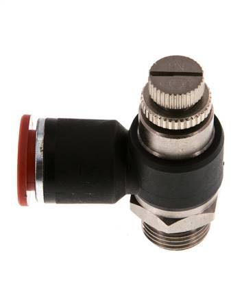 L-stuk Regelventiel 12 mm - G3/8'' Regeling-in Messing/Nylon