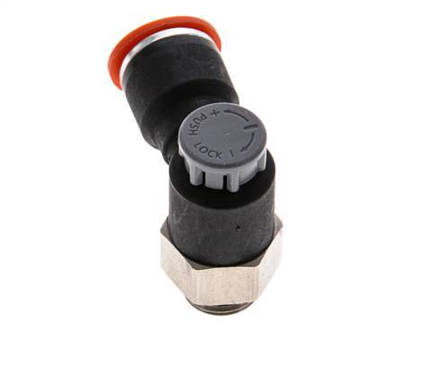 L-stuk Regelventiel 10 mm - G1/4'' Regeling-in Messing/Nylon Borgmoer