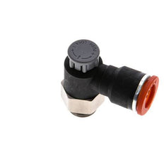 L-stuk Regelventiel 10 mm - G1/4'' Regeling-in Messing/Nylon Borgmoer
