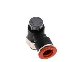 L-stuk Regelventiel 10 mm - G1/4'' Regeling-in Messing/Nylon Borgmoer