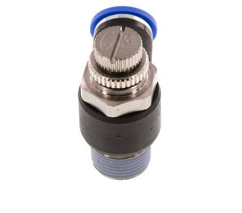 L-stuk Regelventiel 10 mm - R3/8'' Regeling-Uit Messing/Nylon