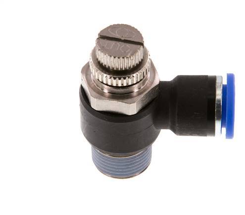 L-stuk Regelventiel 10 mm - R3/8'' Regeling-Uit Messing/Nylon