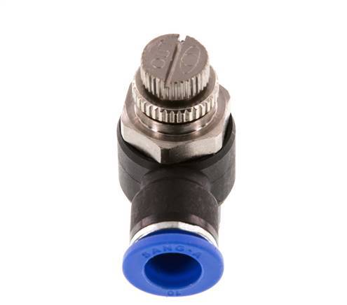 L-stuk Regelventiel 10 mm - R3/8'' Regeling-Uit Messing/Nylon