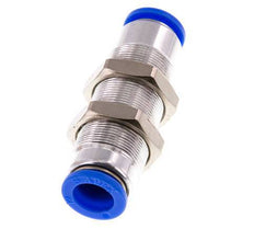 12mm Zelfsluitende Insteekkoppeling Vernikkeld Messing/PBT Schotdoorvoer 0-10 bar